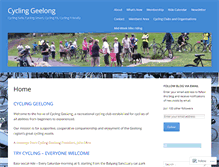 Tablet Screenshot of cyclinggeelong.com.au